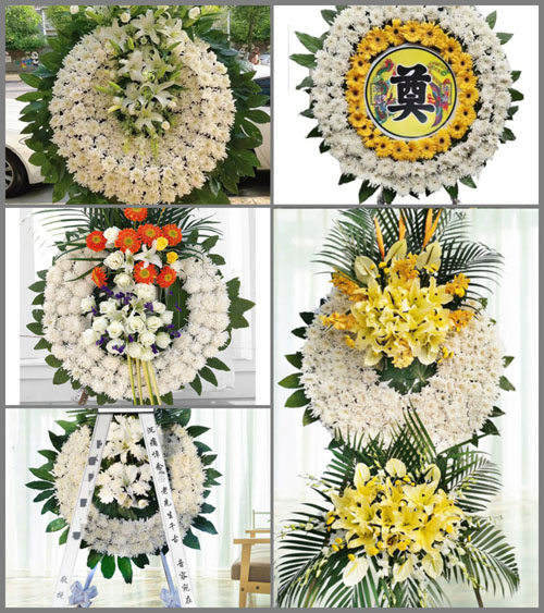 湖北黄冈市浠水县团陂镇李岗村花圈速递